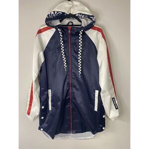 Vintage Patriotic Members Only Jacket Men's Size Small Europe Craft Zip Up 90s